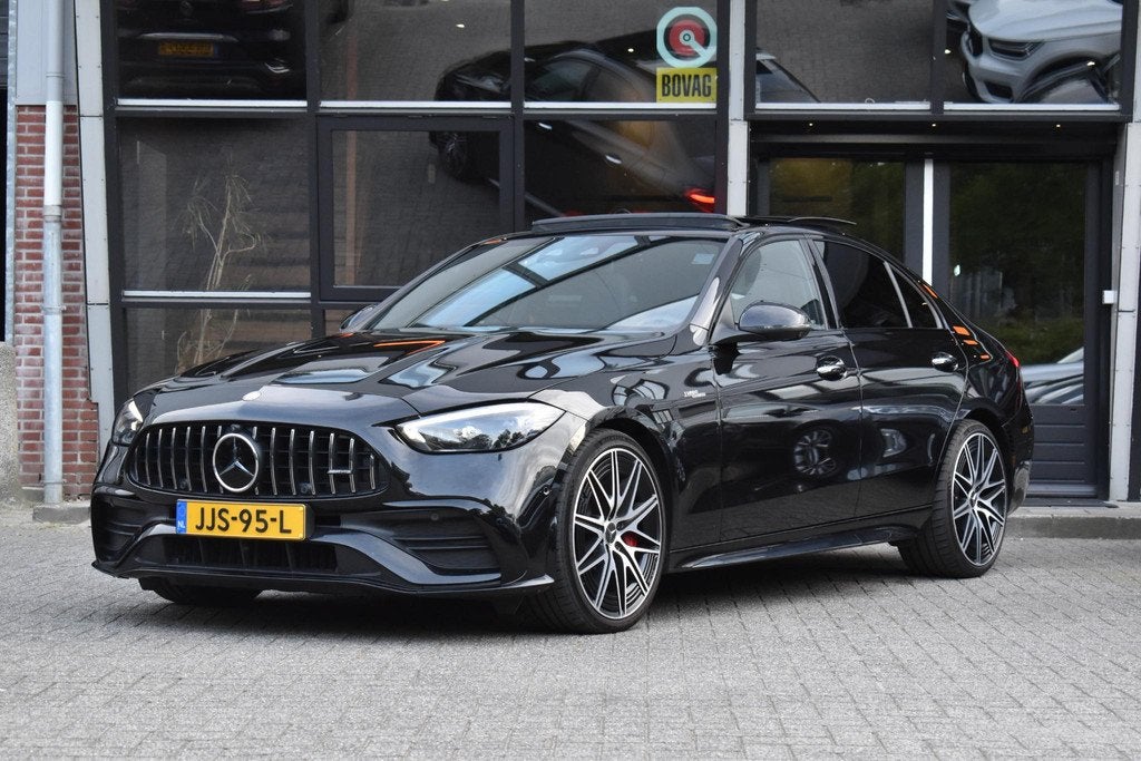 Mercedes-Benz C-klasse AMG 43 4MATIC Lane Pano HUD Camera360, Auto's, Mercedes-Benz, Automaat, 4 cilinders, Met garantie (alle)