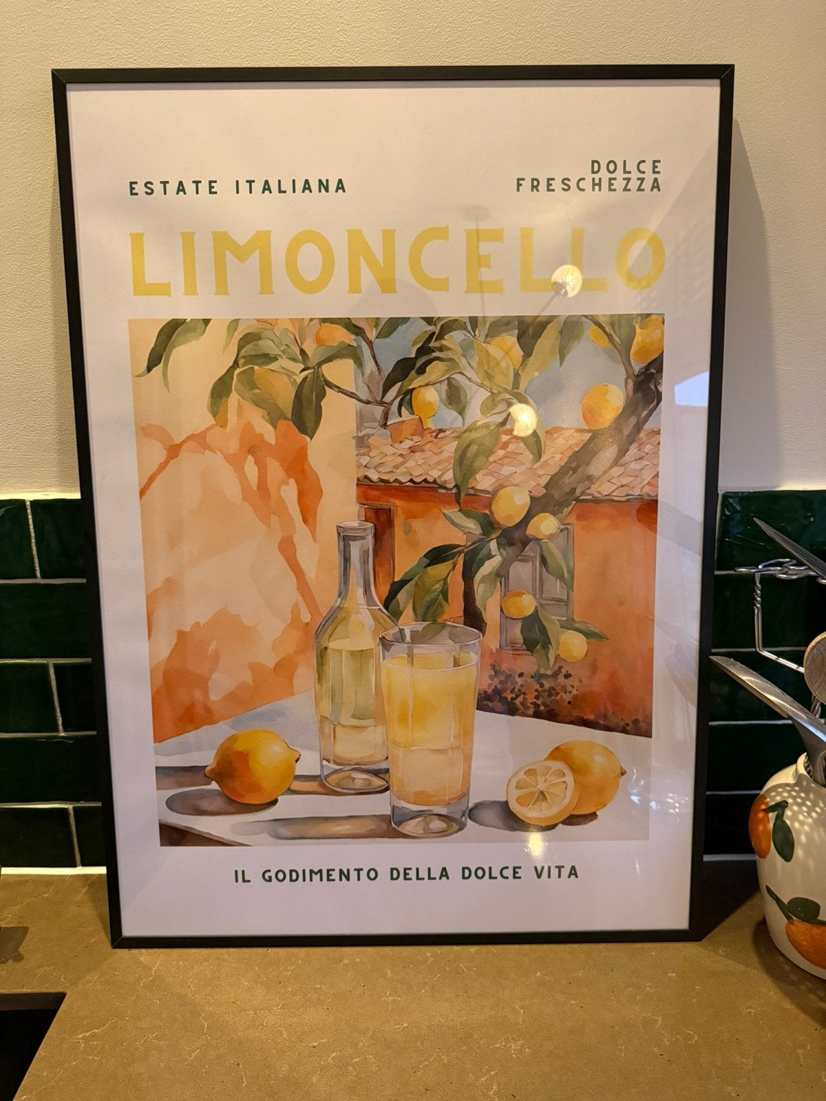 Limoncello poster, Antiek en Kunst, Ophalen