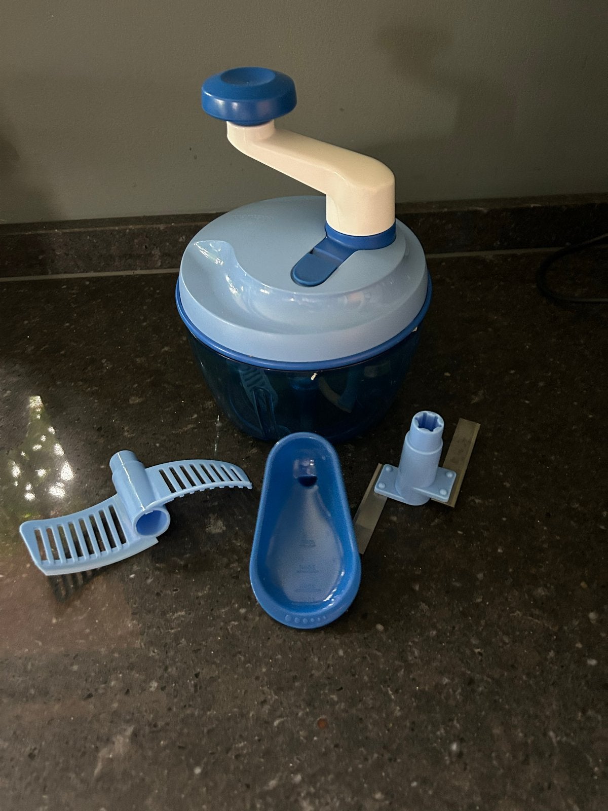Tupperware SuperSonic Chopper Compact (Blauw), Blauw, Overige typen, Ophalen of Verzenden, Zo goed als nieuw