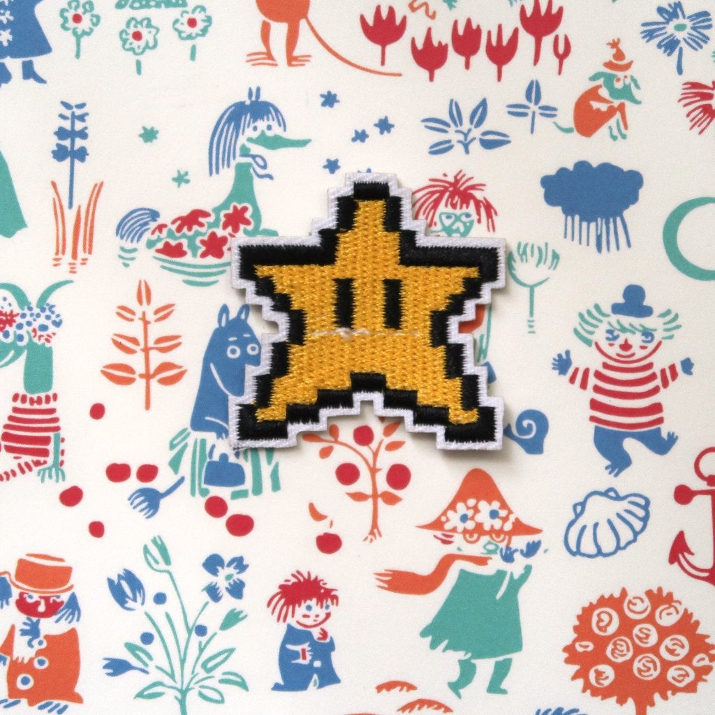 Mario ster opstrijkplaatje patch badge applicatie embleem, Hobby en Vrije tijd, Verzenden, Nieuw, Overige applicaties