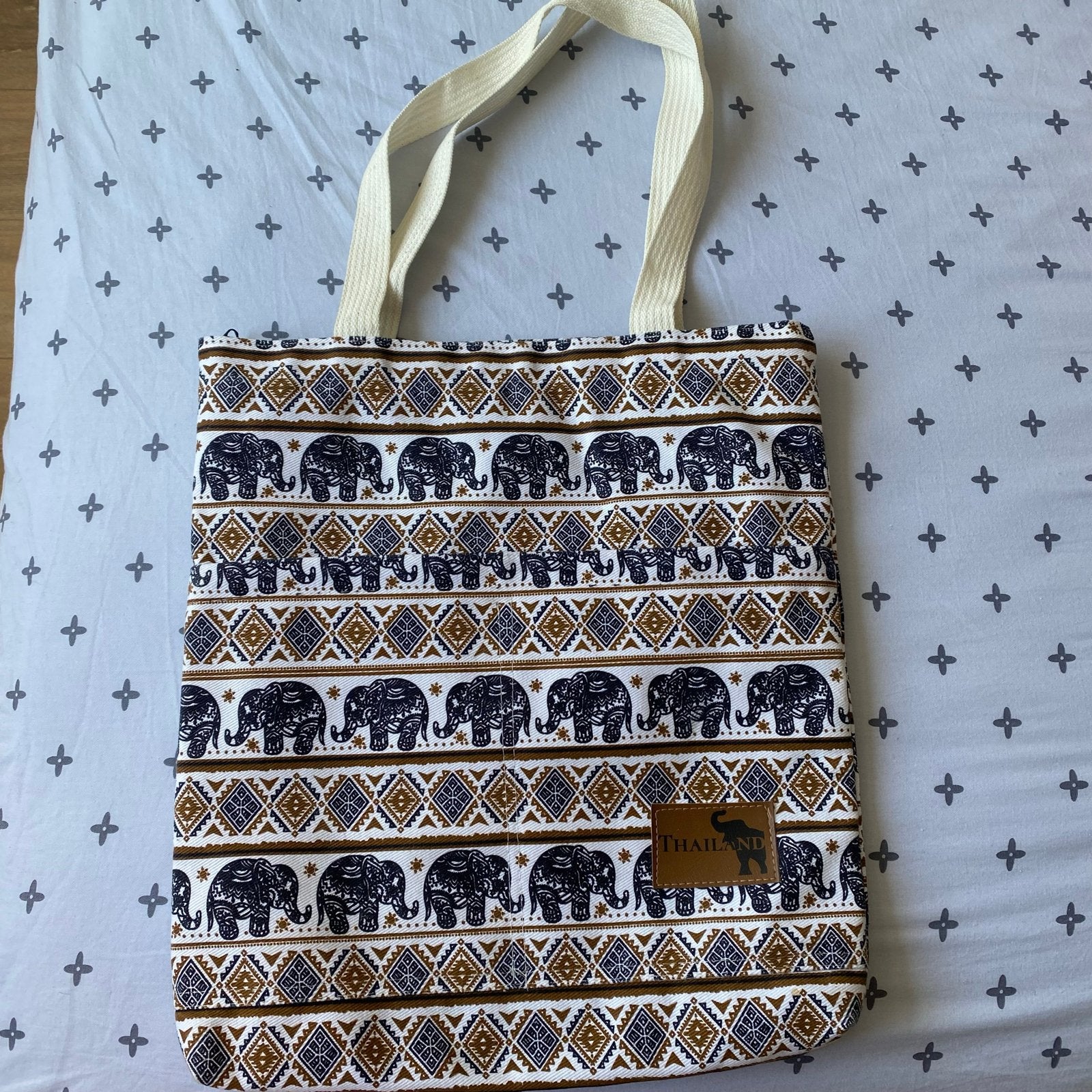 Shopper met olifantenprint uit Thailand(new), Ophalen, Gebruikt, Overige kleuren, Shopper