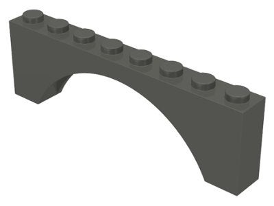 Lego Dark Gray Arch 1 x 8 x 2, Gebruikt, Overige thema's, Lego, Ophalen of Verzenden