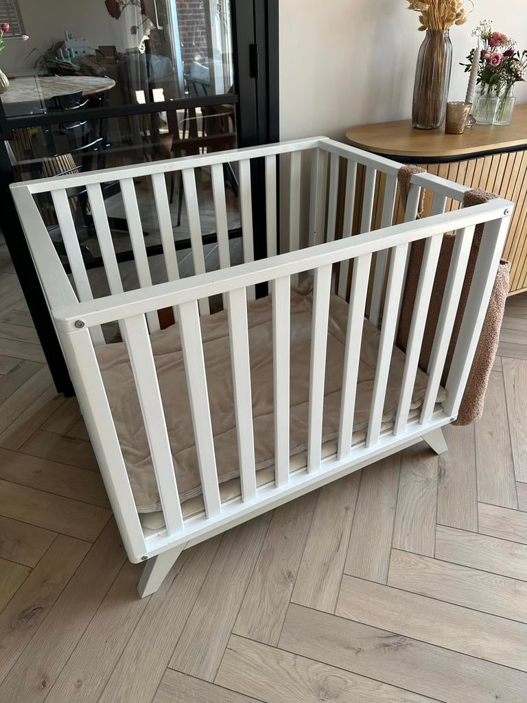 Box met Jollein boxmatras, boxkleed en opbergzak, Kinderen en Baby's, Boxen, Ophalen, Gebruikt, Vierkant, Boxkleed