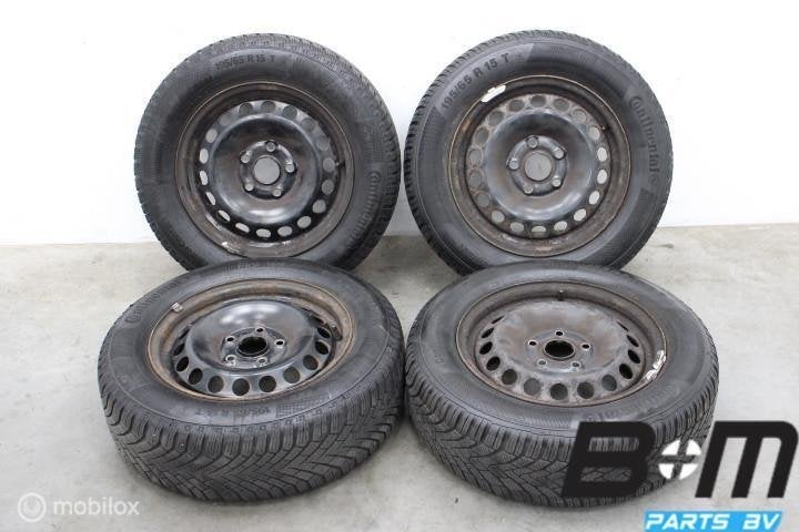 WINTER! 15 inch stalen velgen VW Golf! 1K0601027C, Gebruikt, Velg(en)