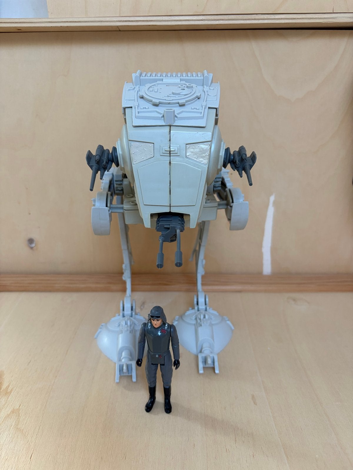 Star Wars AT-ST Walker met figuur - Vintage Speelgoed, Verzamelen, Ophalen of Verzenden, Gebruikt