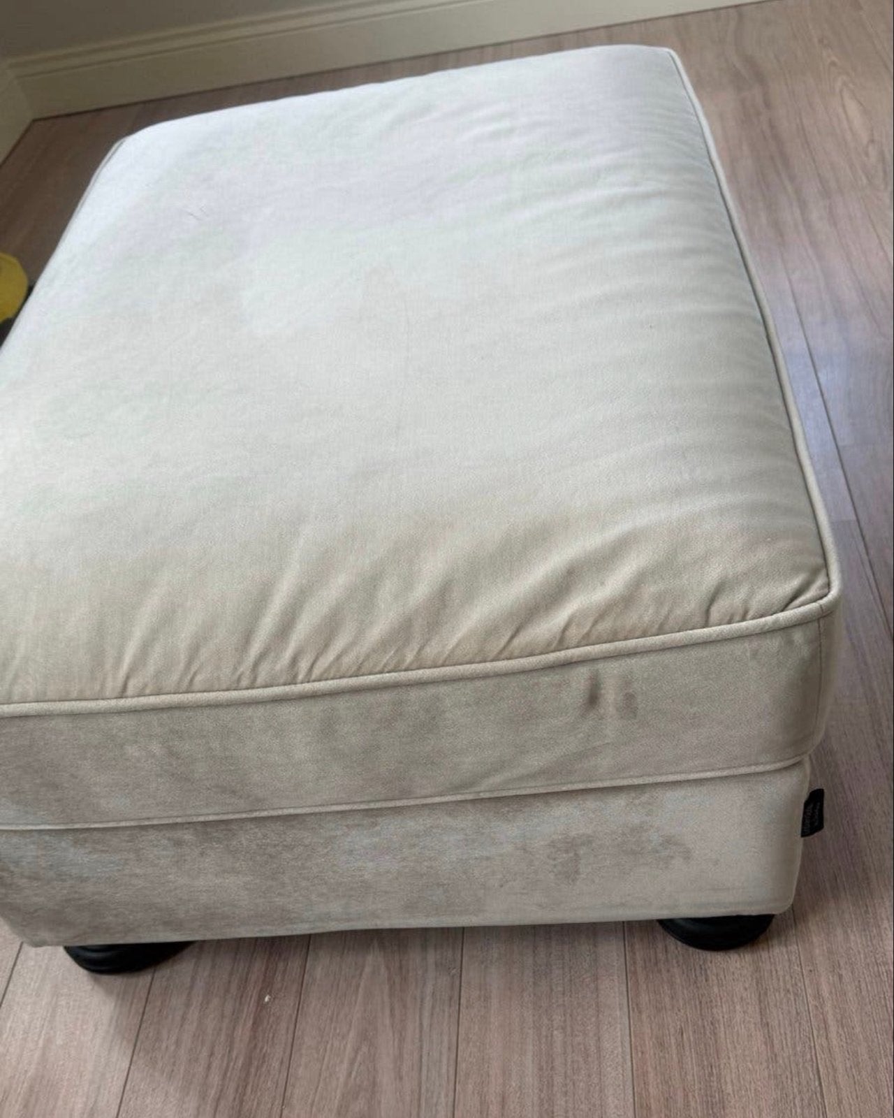 Hocker, Huis en Inrichting, Banken | Voetenbanken en Poefen, Ophalen, Gebruikt, 75 tot 100 cm, Stof