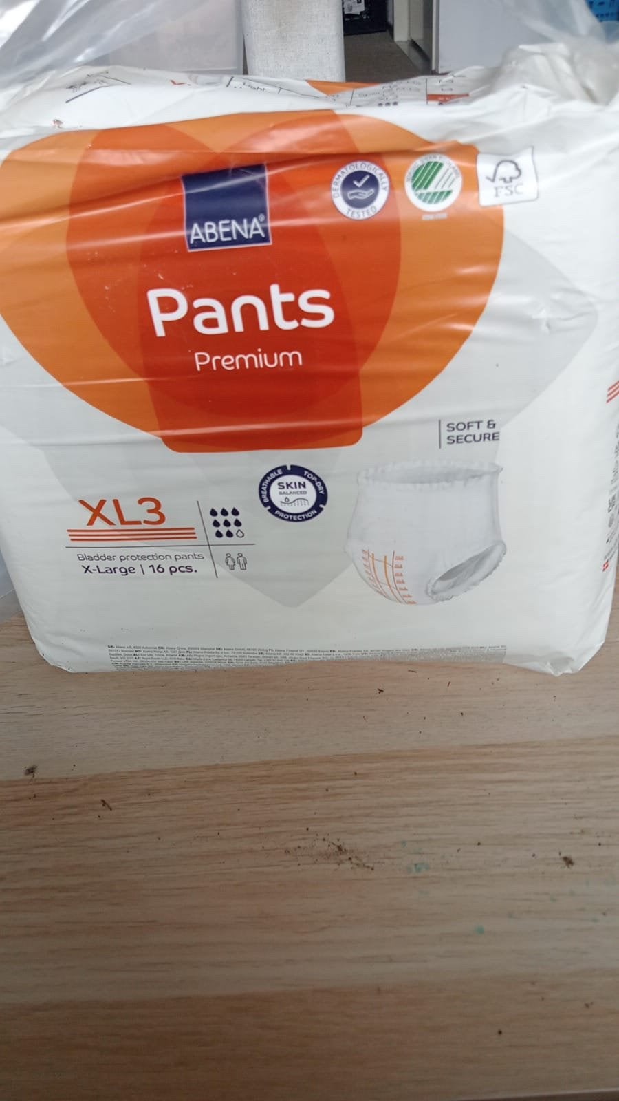 Gratis 10 pakken incontinentie broekjes maat 3XL, Ophalen