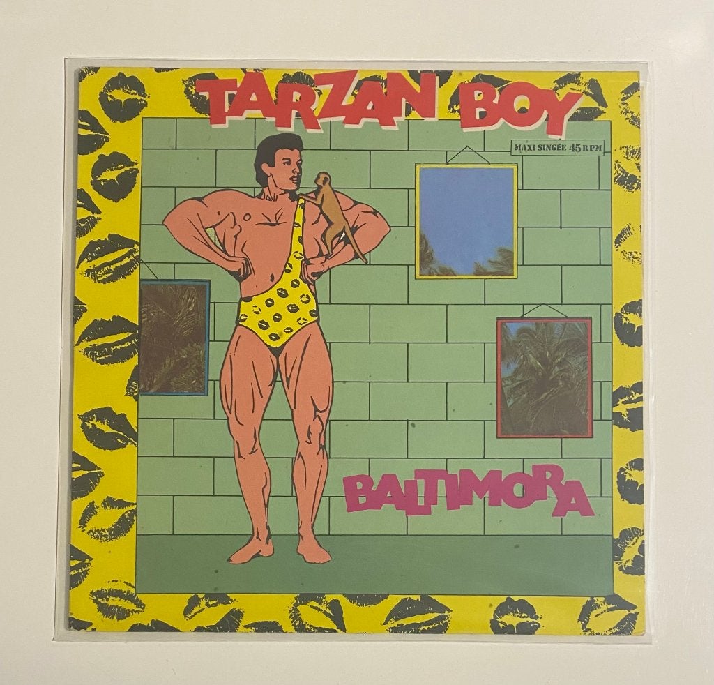 Baltimora - Tarzan Boy 12" Maxi 1985 Spanje - VG+/NM, Cd's en Dvd's, Beschermende buitenhoes, Gebruikt, Ophalen of Verzenden, Disco