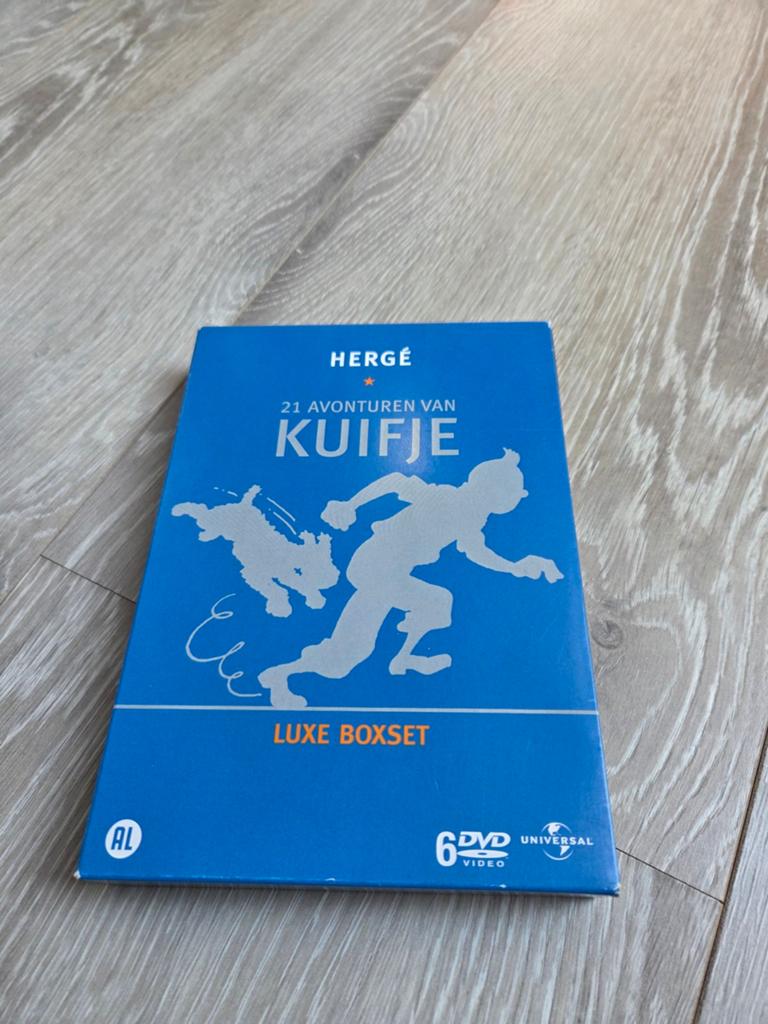 Kuifje - Luxe boxset dvd, Ophalen of Verzenden, Kuifje, Zo goed als nieuw, Beeldje of Figuurtje