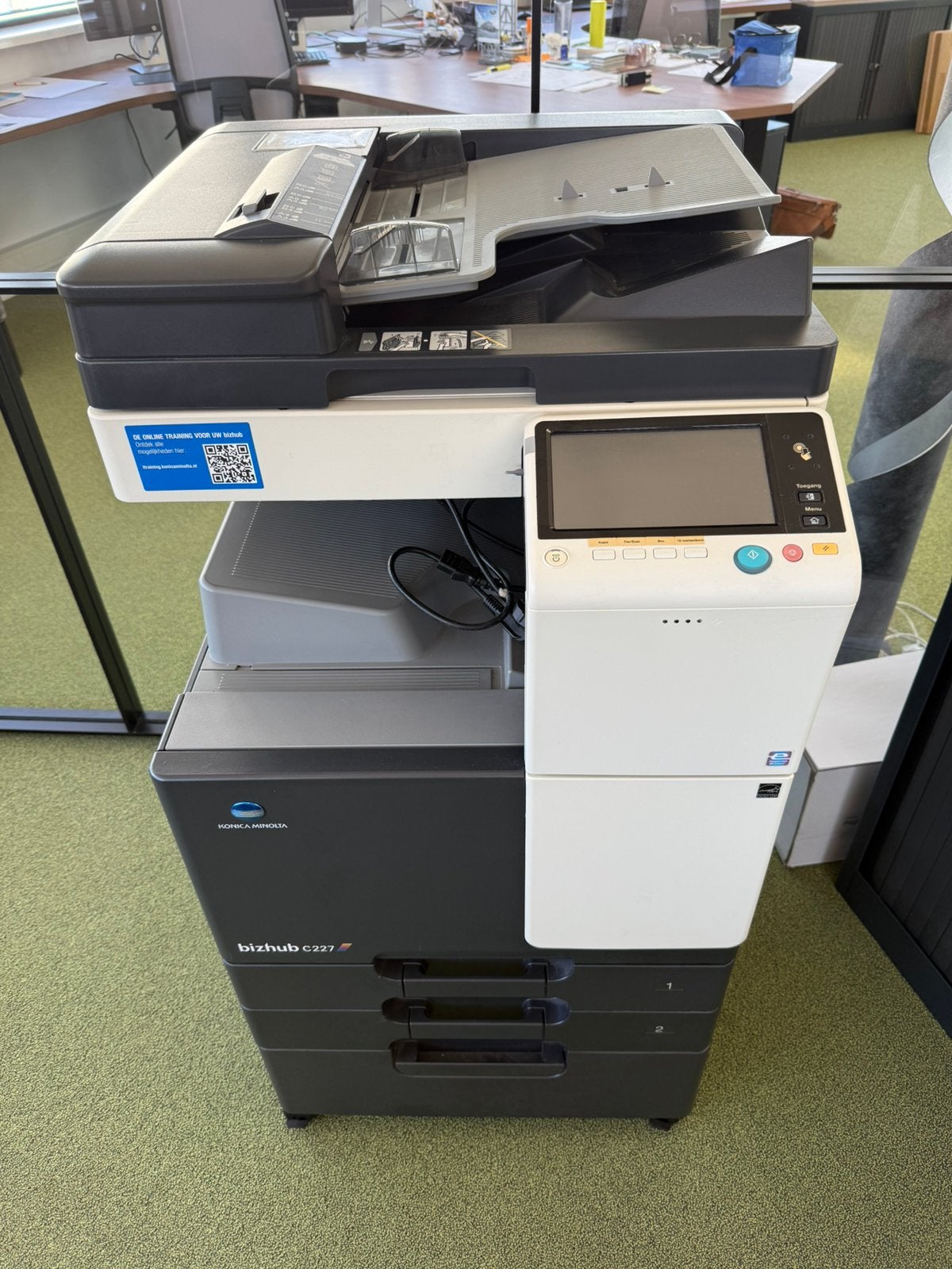 Konica Minolta Bizhub C227 Multifunctionele Printer, Computers en Software, Printers, Ophalen, Gebruikt, All-in-one, Laserprinter