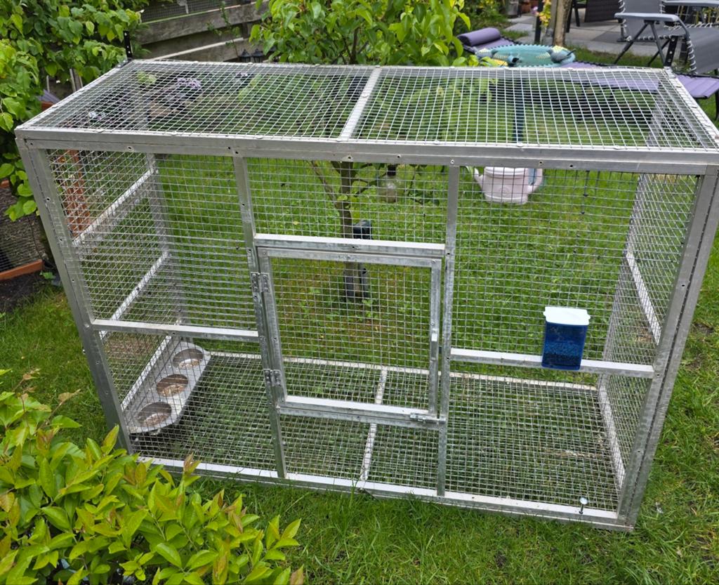 Voliere hang voorhang kooi, Dieren en Toebehoren, Vogels | Hokken en Kooien, Ophalen, Aluminium, Volière