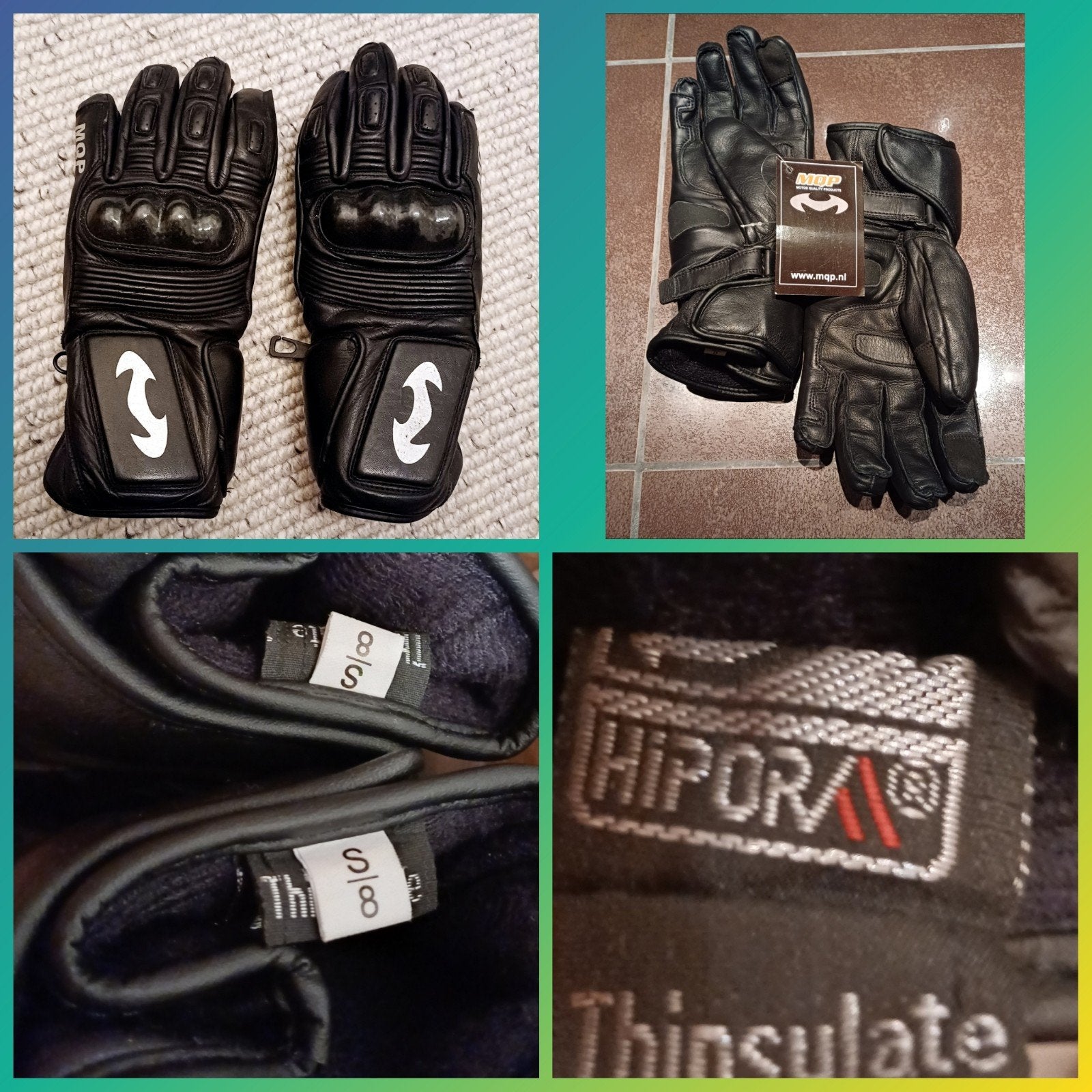 Nieuw MQP leren winter motorhandschoenen maat S/8., Ophalen, Handschoenen