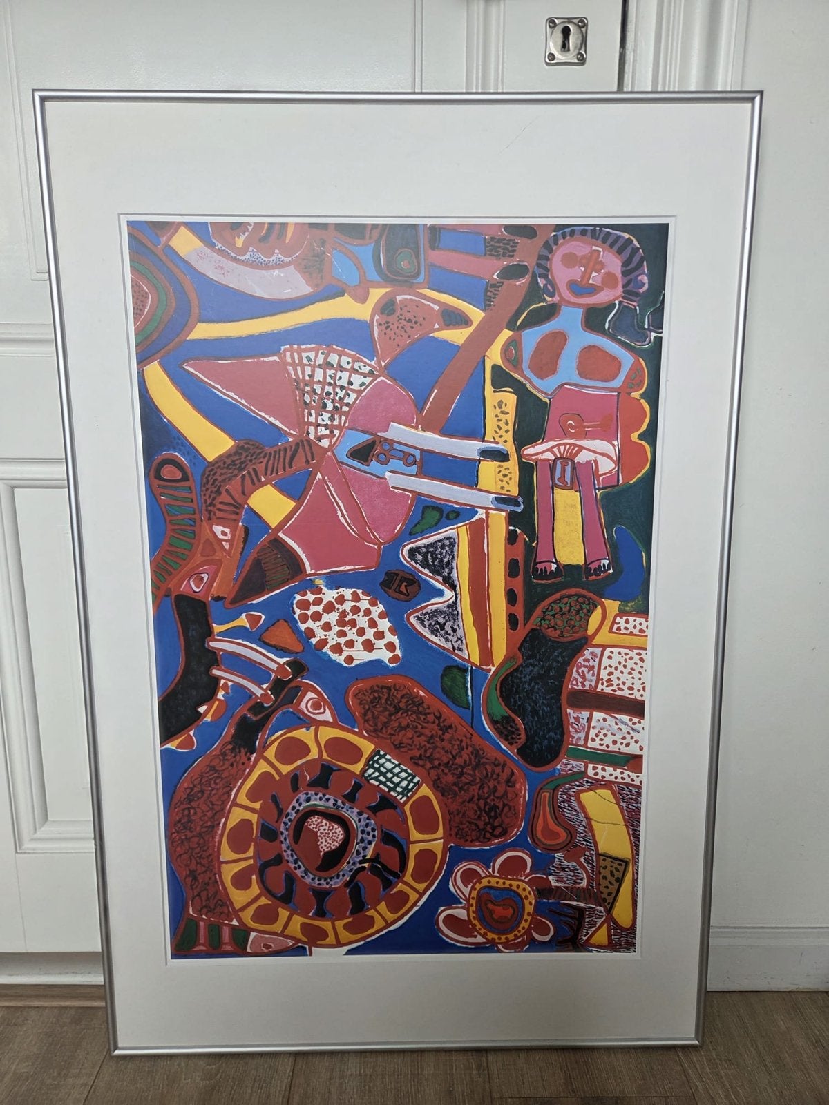 Corneille Art Print in lijst met passe-partout, 90x60cm, Ophalen, Abstract, Papier/karton, Ingelijst