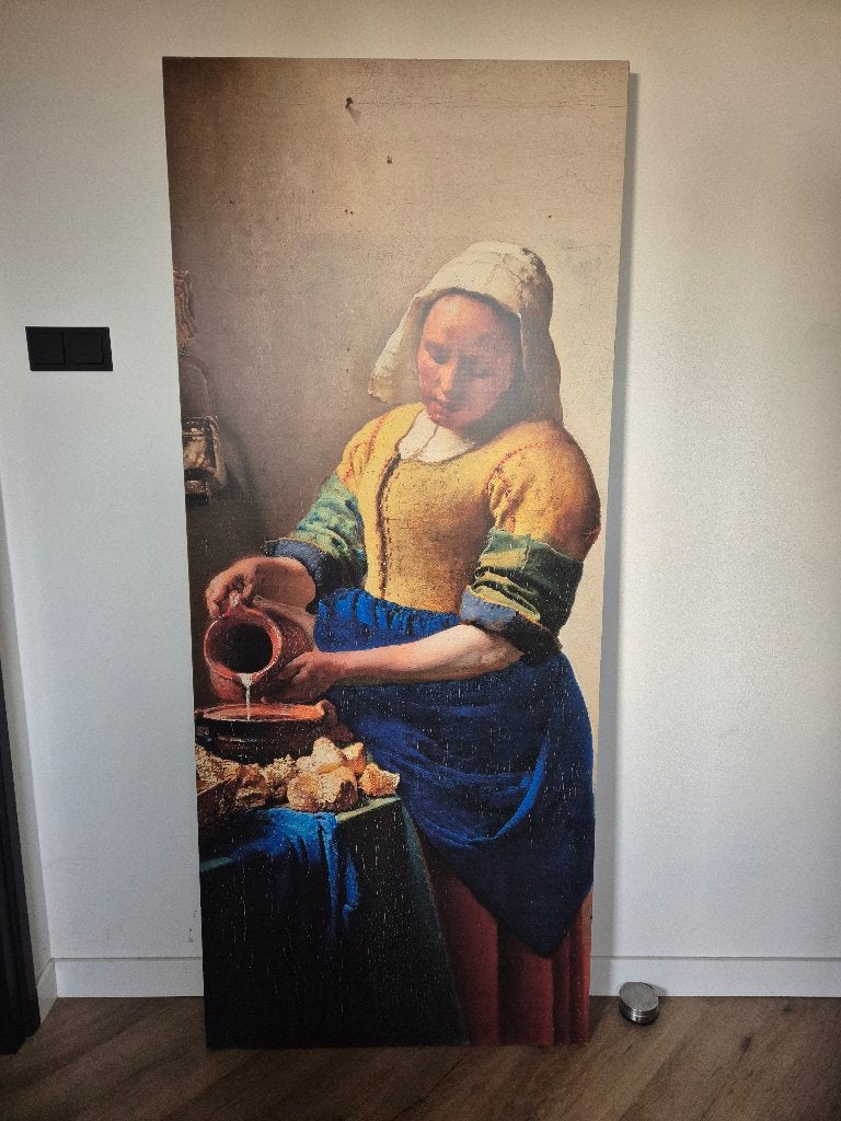 Wandschilderij Melk meisje, Ophalen, Overige stijlen, Portret of Personen, Overige technieken