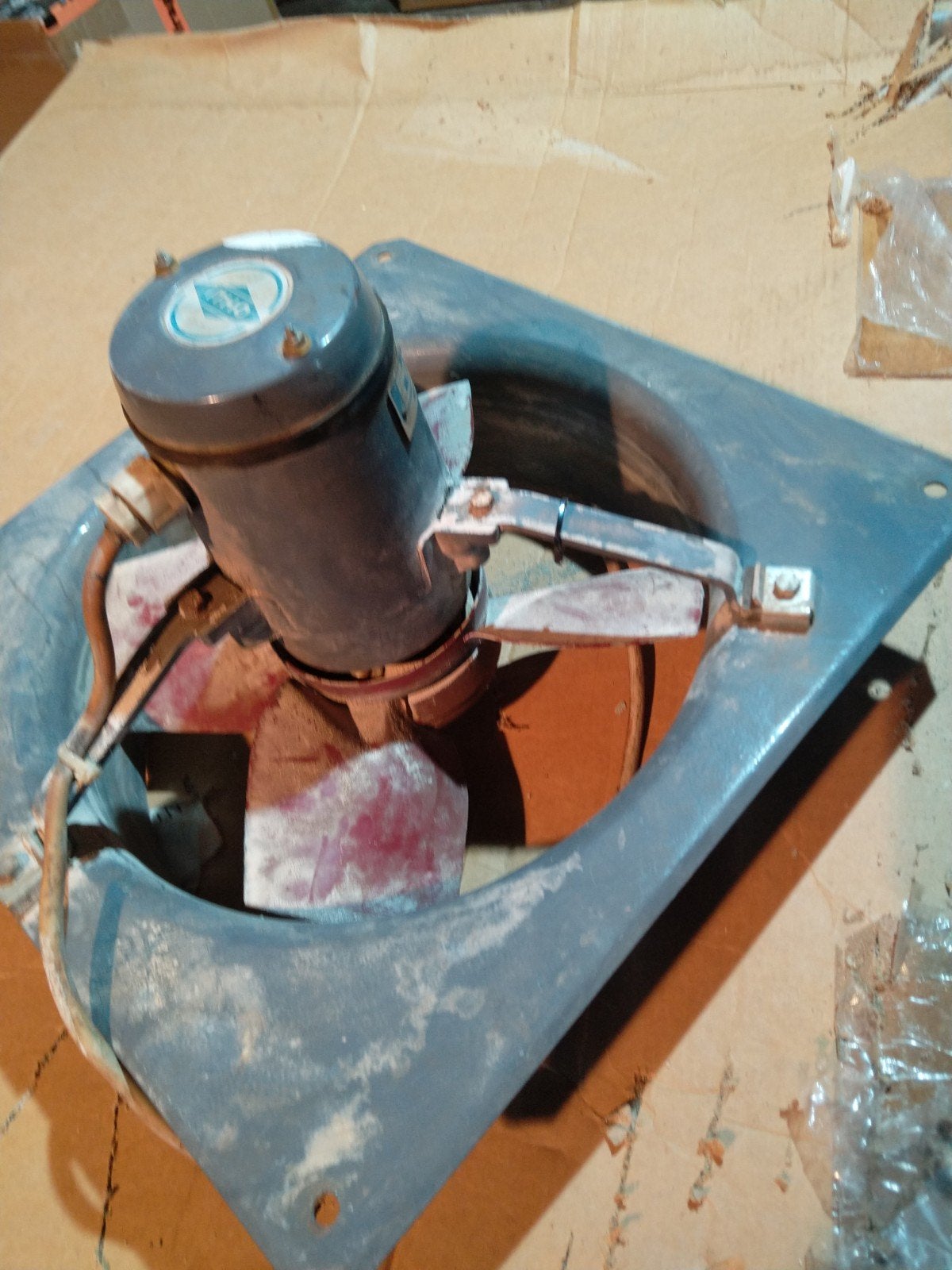 stalventilator 35 cm 220 volt, Ophalen of Verzenden, Gebruikt, Ventilator