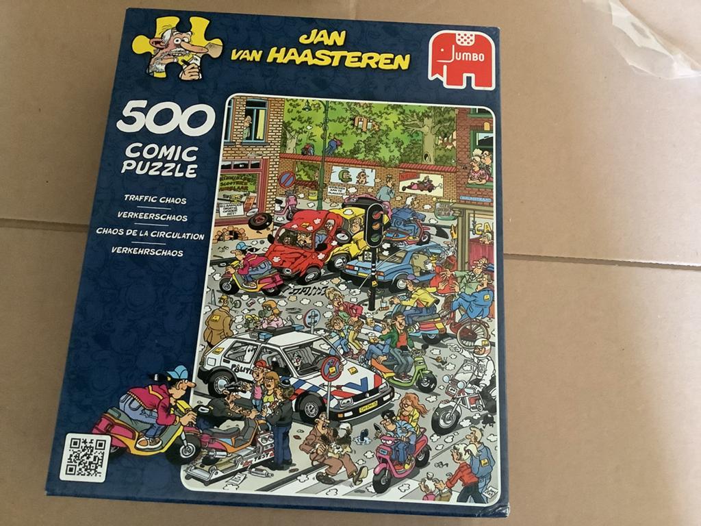 Jan van Haasteren Puzzel Verkeerschaos 500 stukjes, Hobby en Vrije tijd, Denksport en Puzzels, Ophalen of Verzenden, 500 t/m 1500 stukjes
