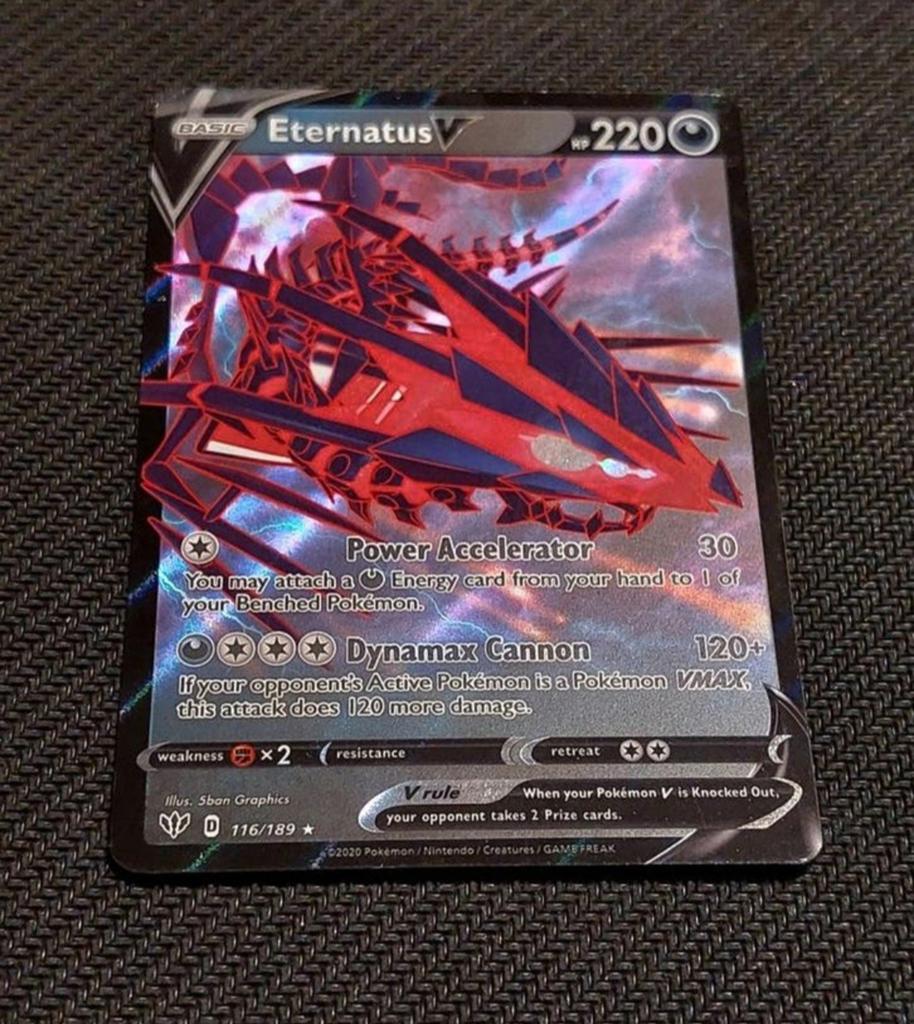 Eternatus V 116/189 Darkness Ablaze, Ophalen of Verzenden, Zo goed als nieuw, Losse kaart