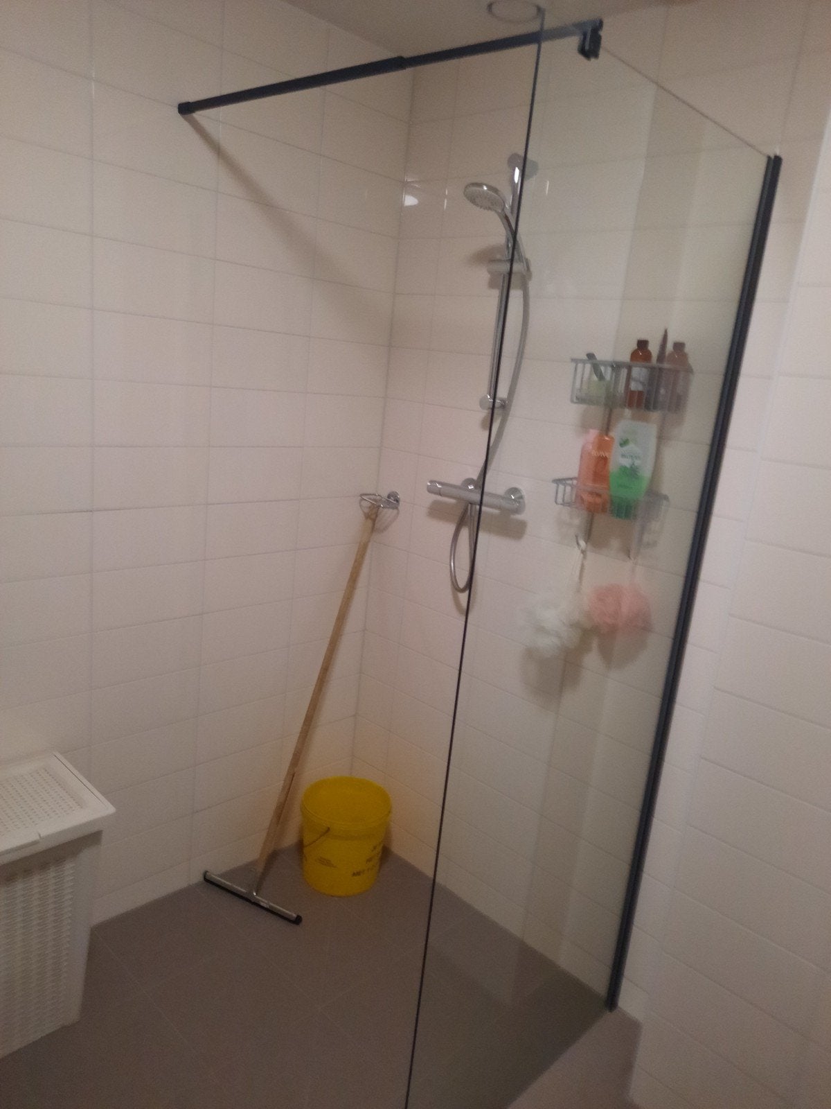 Glazen douchewand, Ophalen, Zo goed als nieuw