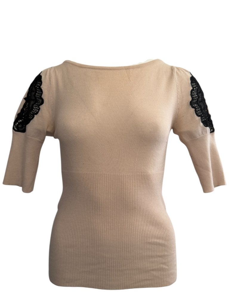 Karen Millen shirt S, Maat 38/40 (M), Beige, Ophalen of Verzenden, Zo goed als nieuw