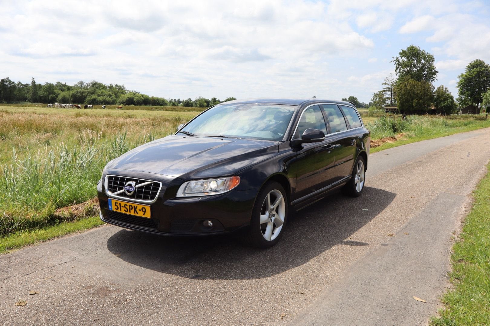 Volvo V70 T4 132KW Aut. 2011 Zwart, Auto's, 1596 cc, Zwart, 4 cilinders, 179 pk