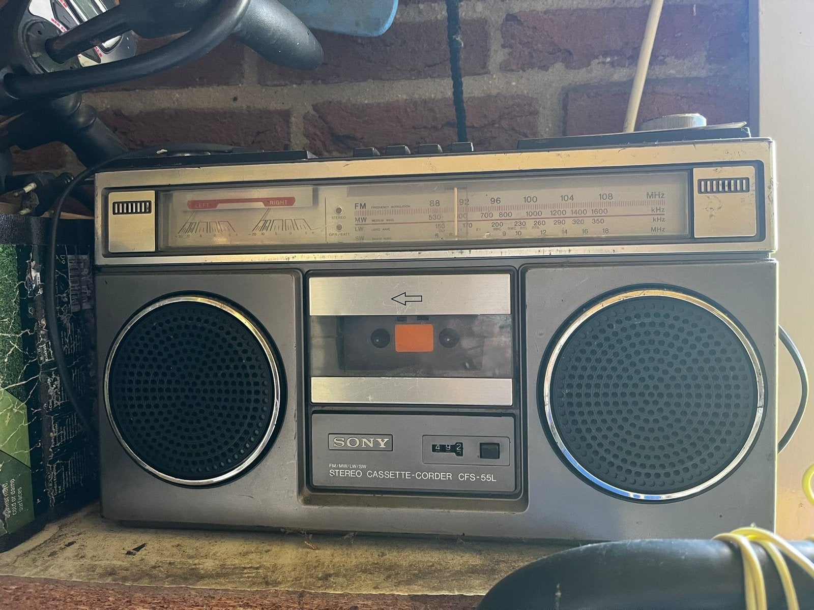 Vintage Sony Stereo Cassette-Corder CFS-55L, Ophalen of Verzenden, Gebruikt, Radio, Met cd-speler