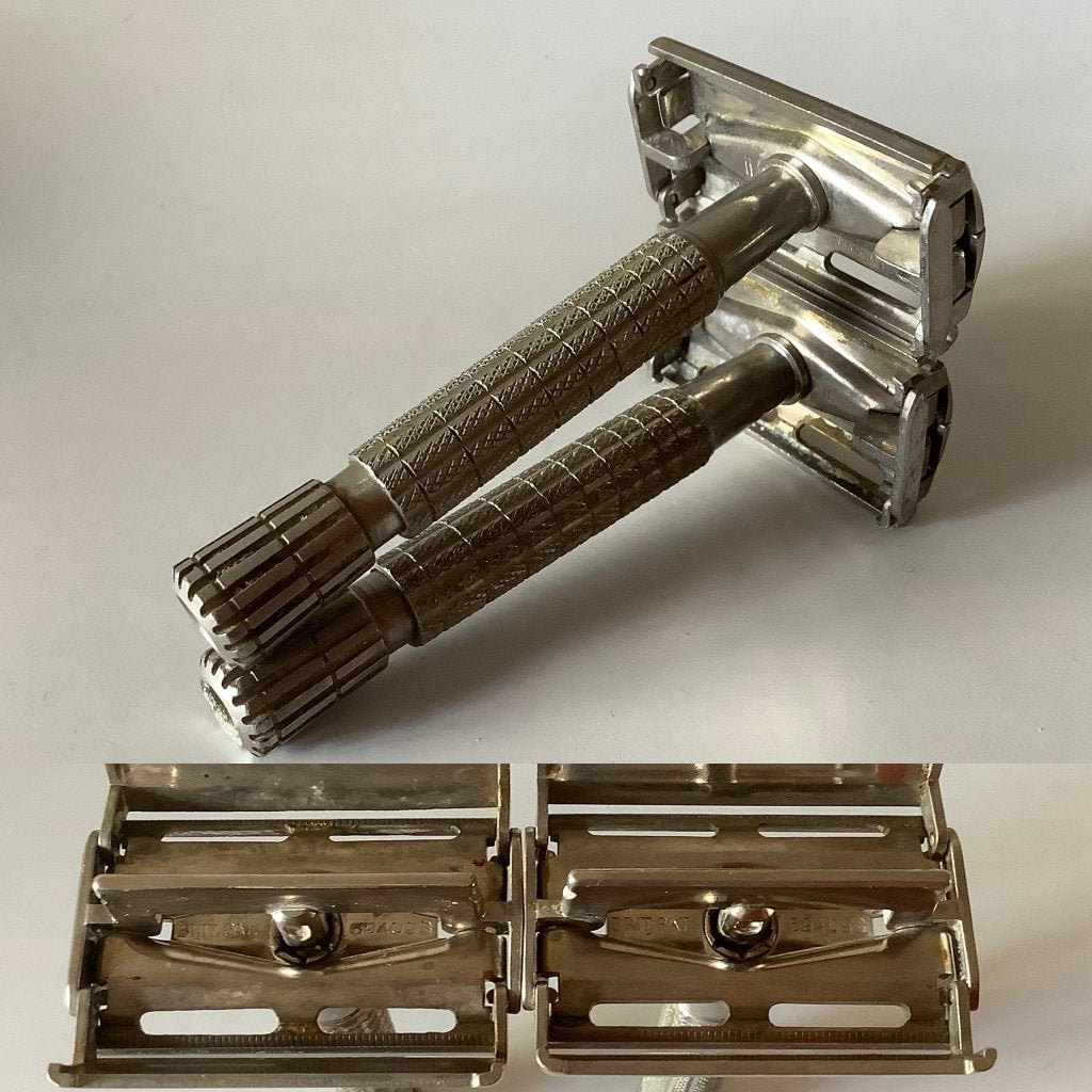 2 x Gillette scheermes Flare Tip Rocket II 694093 1955 #80, Antiek en Kunst, Ophalen of Verzenden
