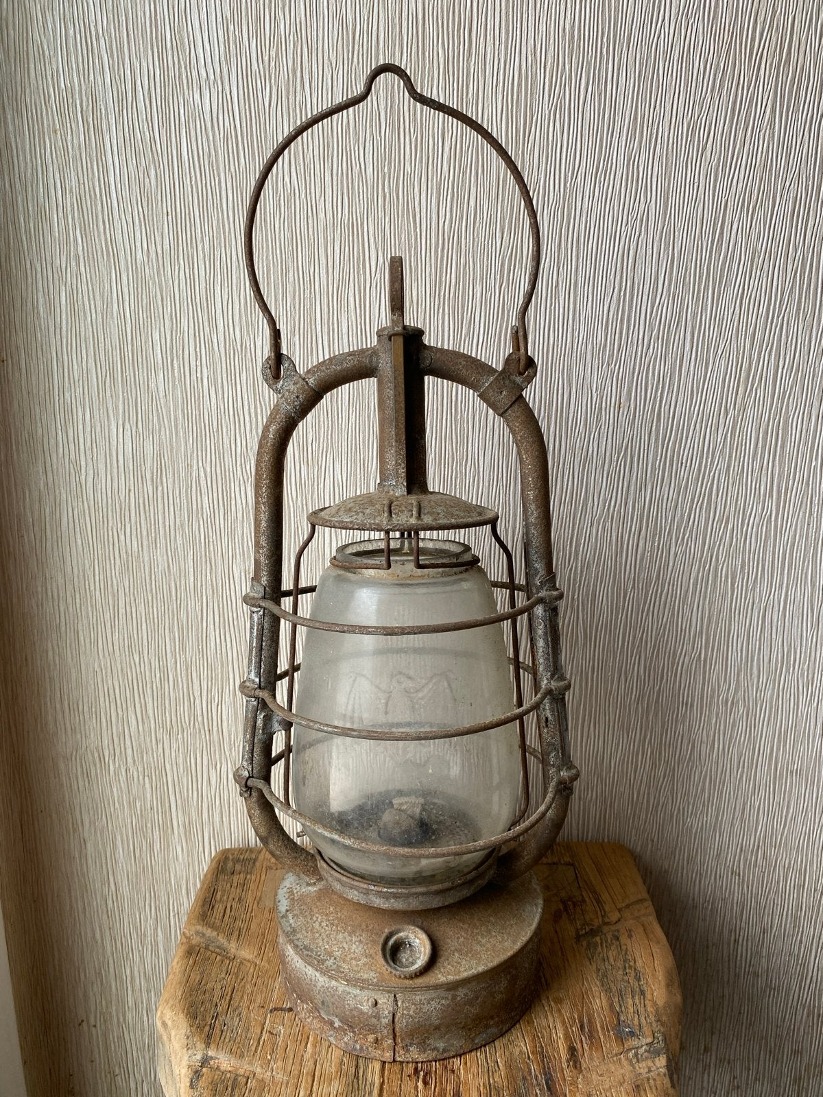 Vintage BAT Stormlamp - Roestige Schoonheid, Ophalen of Verzenden