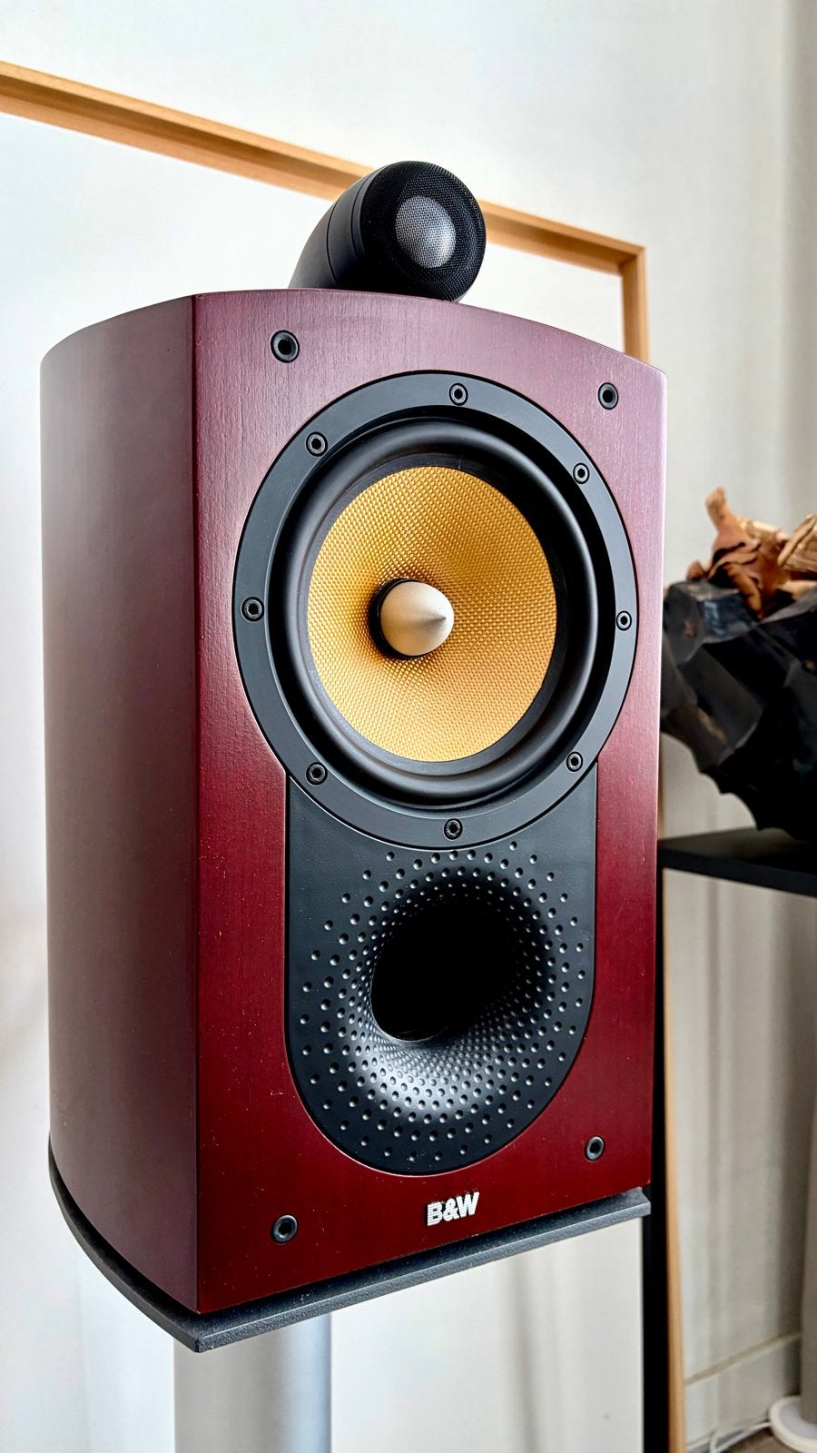 B&W Nautilus 805-bijzondere uitvoering met alu conussen, Ophalen, Zo goed als nieuw, Bowers & Wilkins (B&W), Basreflex