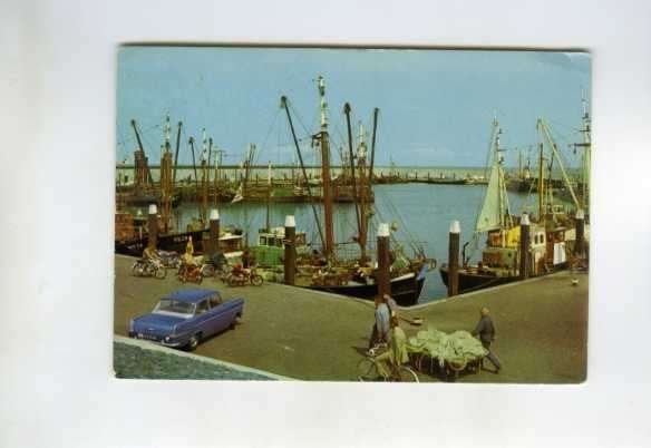 scheepvaart-kaart-DEN OEVER/WIERINGEN-visserij, Ophalen of Verzenden, 1940 tot 1960, Gelderland
