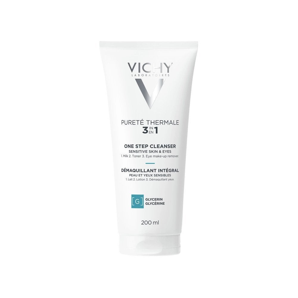 Vichy Pureté Thermale Reinigingslotion 3-in-1 200ml, Verzenden, Nieuw, Gehele gezicht, Reiniging