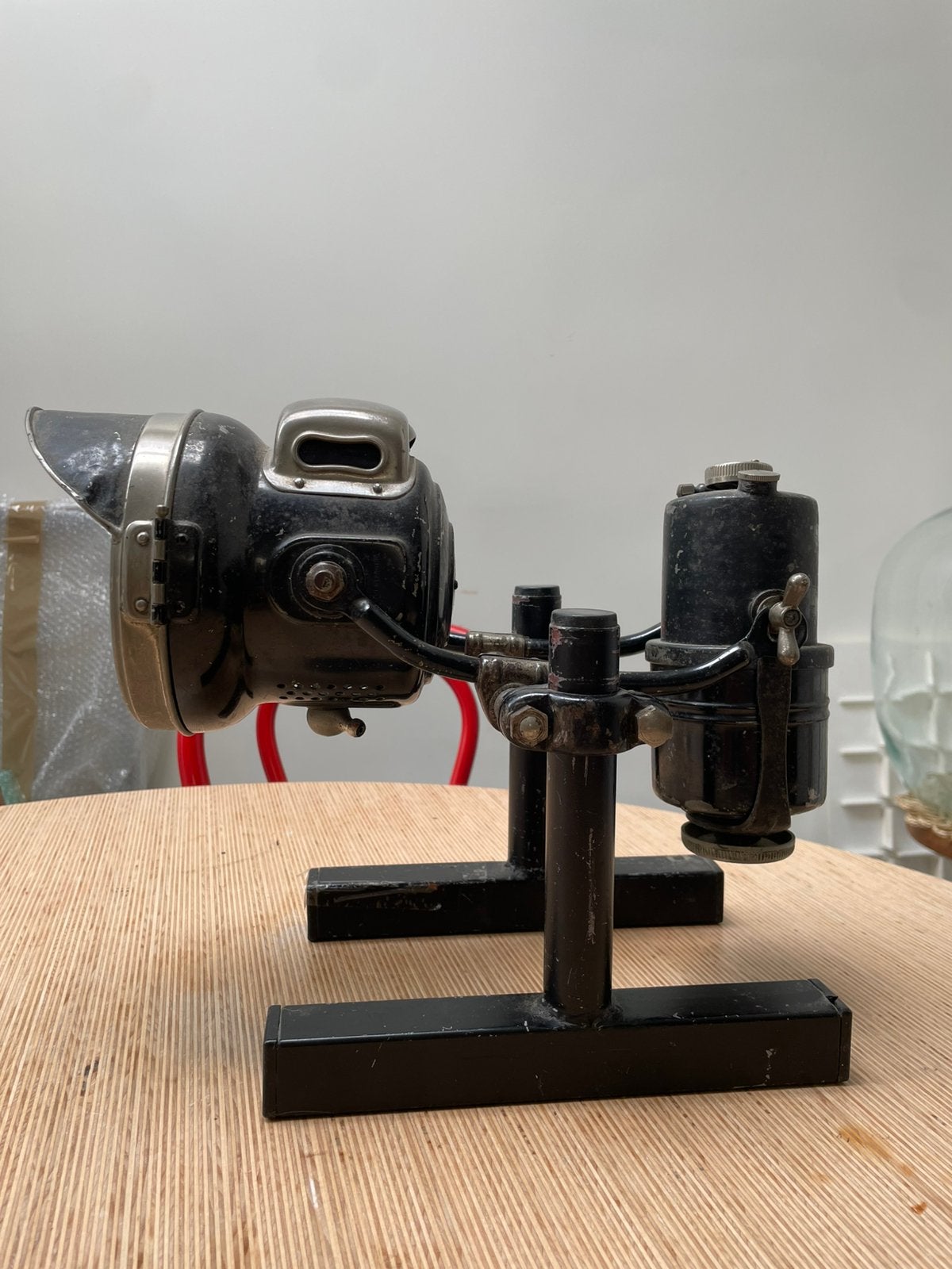 Desmo carbid motorlamp motor lamp antiek, Verzenden
