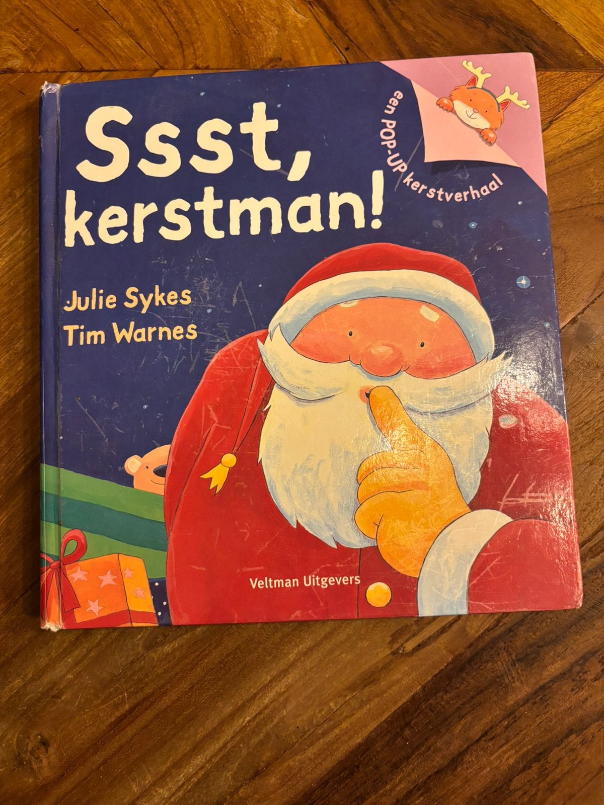 Pop-Up kerstverhaal - Ssst, Kerstman --Julie Sykes en, Ophalen of Verzenden, Gelezen, Julie Sykes, Sprookjes