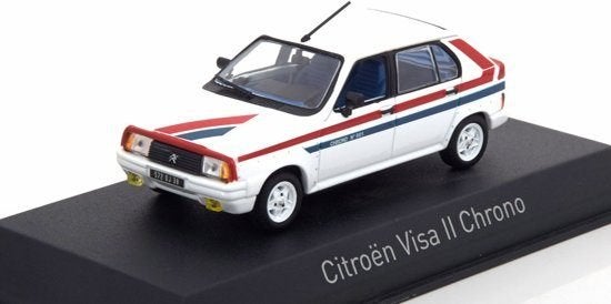Norev 1:43 Citroen Visa II Chrono 1982 wit, -, Nieuw, Norev, Ophalen of Verzenden