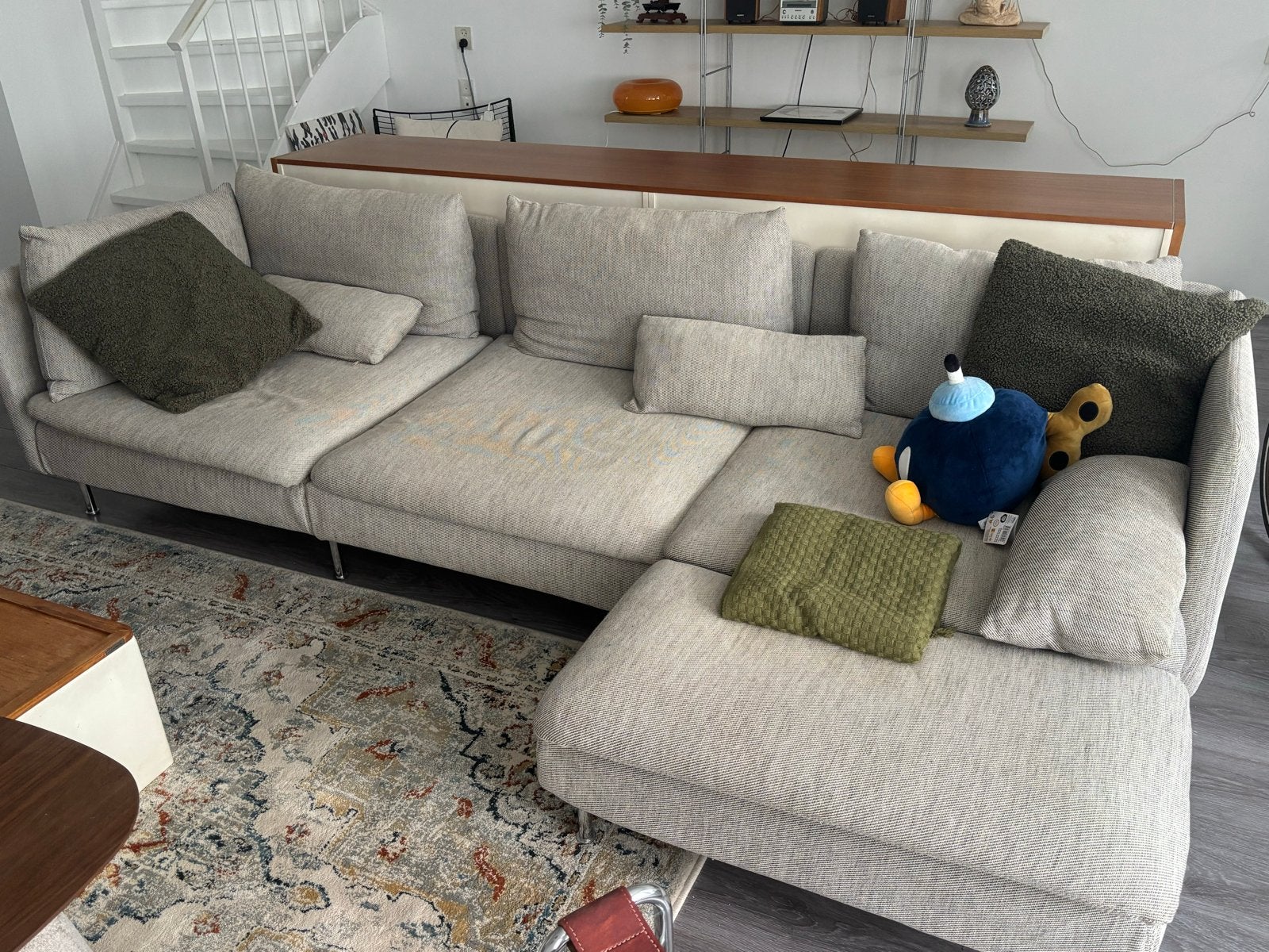 Ikea Söderhamn bank, Ophalen, 250 tot 300 cm, Hoekbank, 75 tot 100 cm