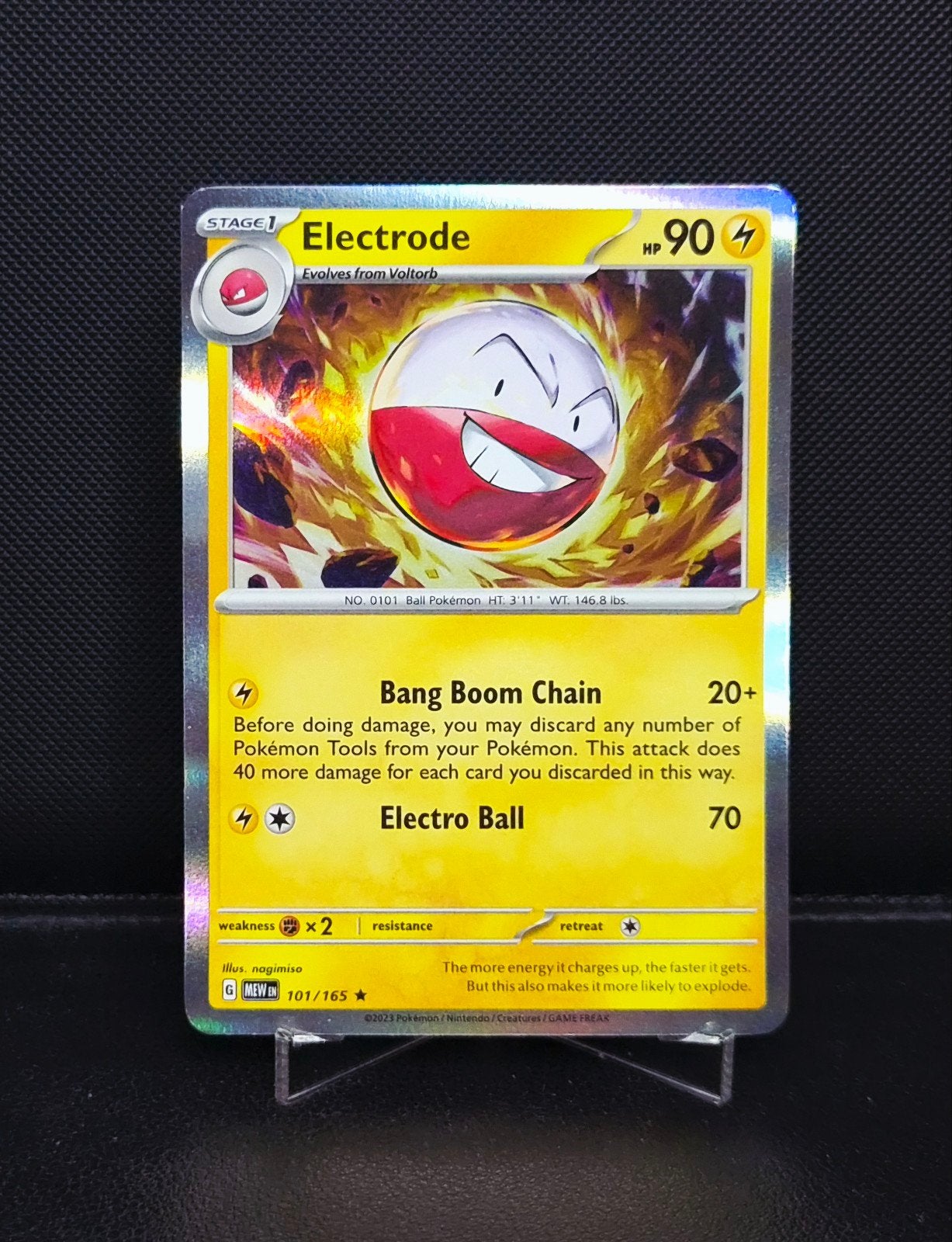 Electrode Holo 101/165 MEW 151 Engels, Ophalen of Verzenden, Zo goed als nieuw