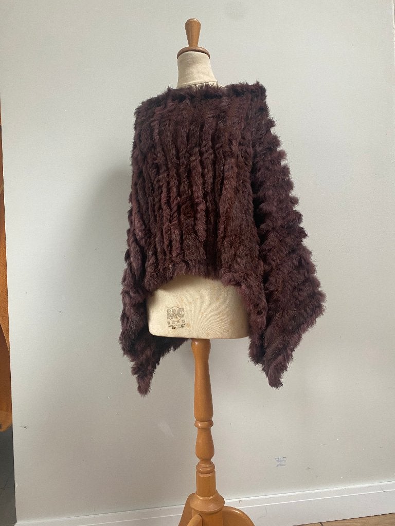 Goosecraft poncho, Maat 38/40 (M), Bruin, Ophalen of Verzenden, Zo goed als nieuw
