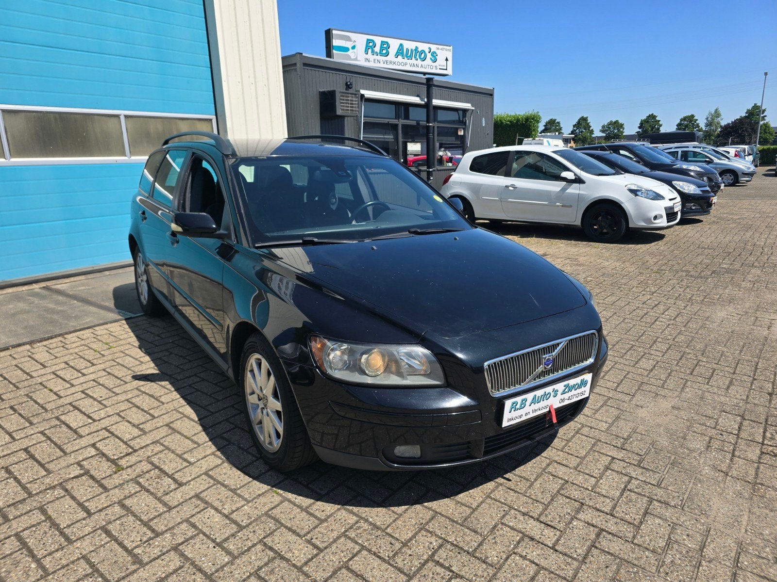 Volvo V50 1.8 2006 Zwart, 1281 kg, Zwart, 4 cilinders, Leder en Stof