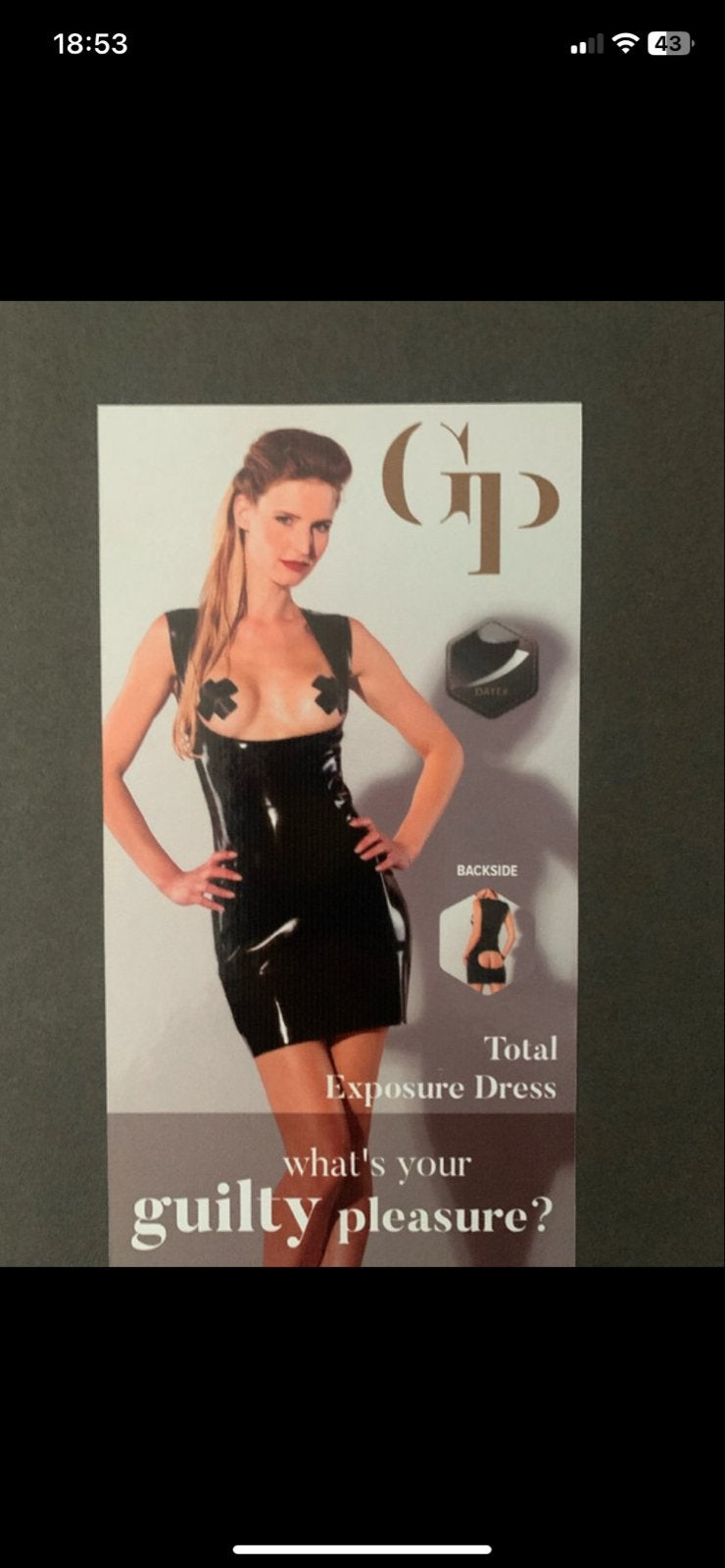 Guilty Pleasure Total Exposure Datex Minidress Zwart S, Kleding | Dames, Zwart, Nieuw, Ophalen of Verzenden, Maat 36 (S)