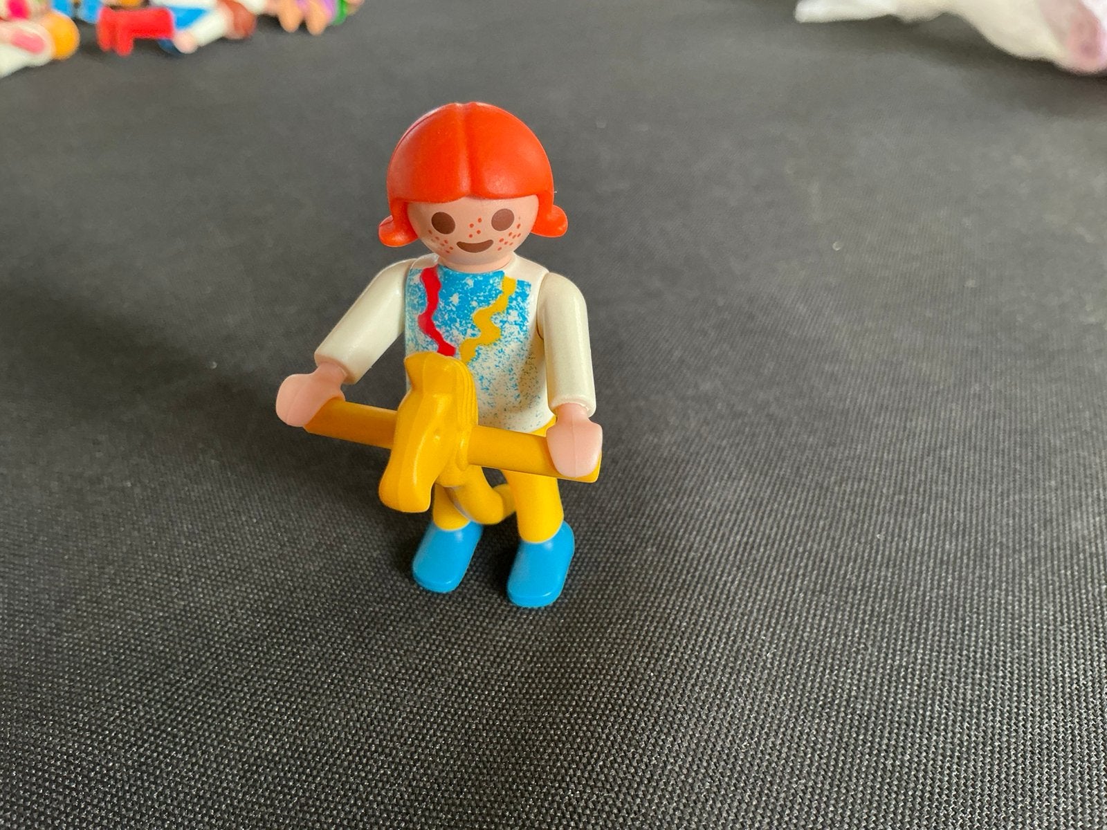 Playmobil meisje met stokpaard., Kinderen en Baby's, Ophalen of Verzenden, Zo goed als nieuw