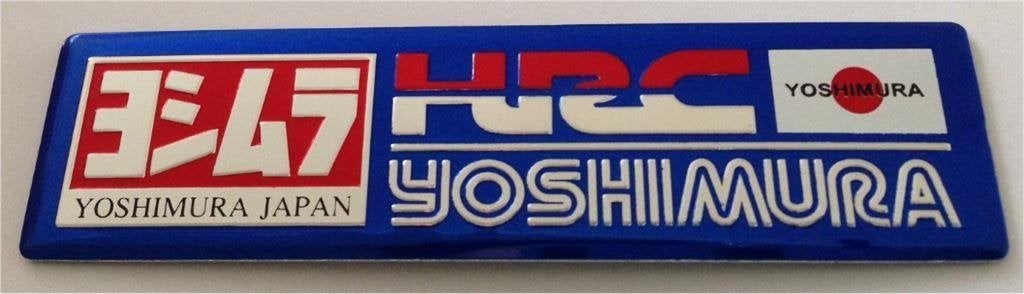 Yoshimura aluminium Uitlaatplaatje #4, Motoren, Accessoires | Stickers, Verzenden