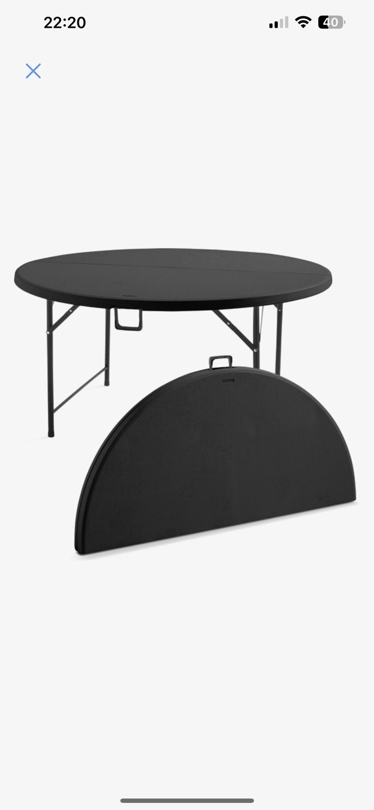 Buitentafel, Tuin en Terras, Tuintafels, Ophalen, Zo goed als nieuw, Rond, Rvs