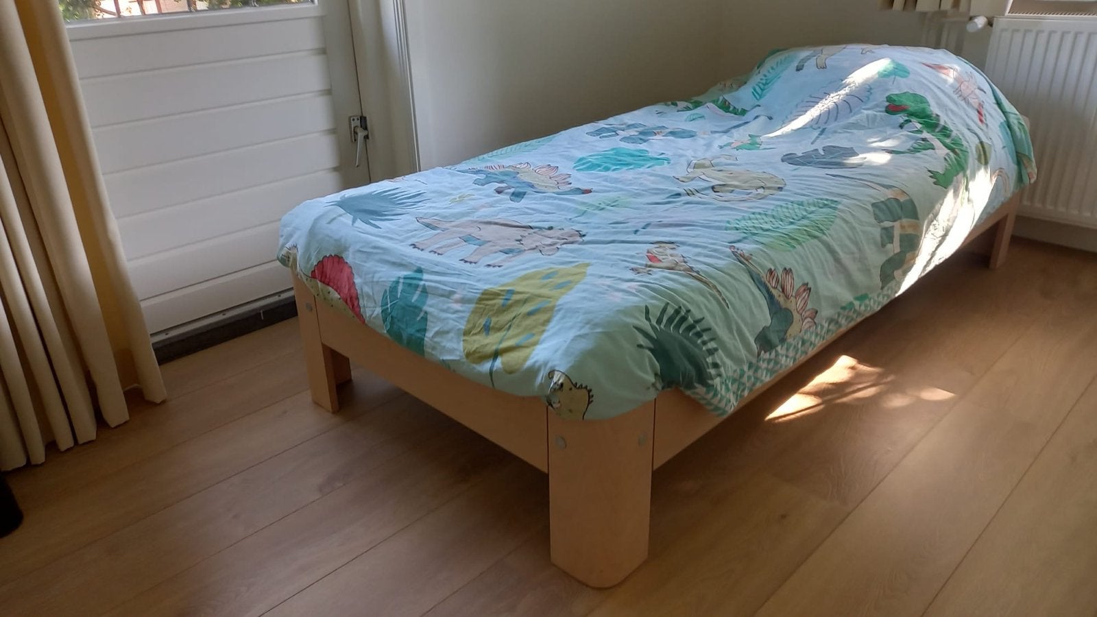 Auping Auronde 90x190 incl spiraalbodem, matras en matrasdek, Huis en Inrichting, Ophalen, Gebruikt, 90 cm, 190 cm of minder