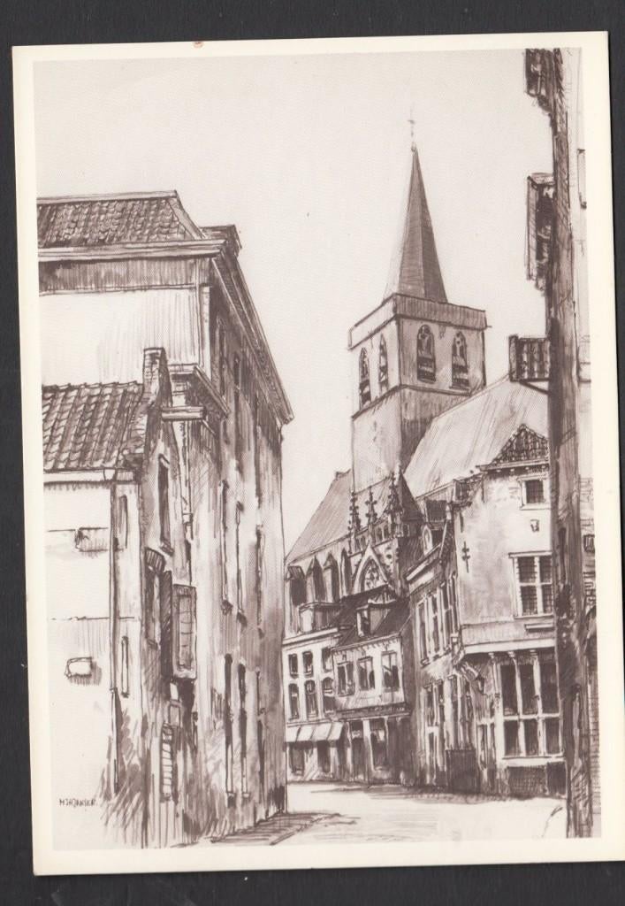 Amersfoort St. Joriskerk en Zevenhuizen Kunst Marius Jansen, Verzenden, 1980 tot heden, Ongelopen, Utrecht