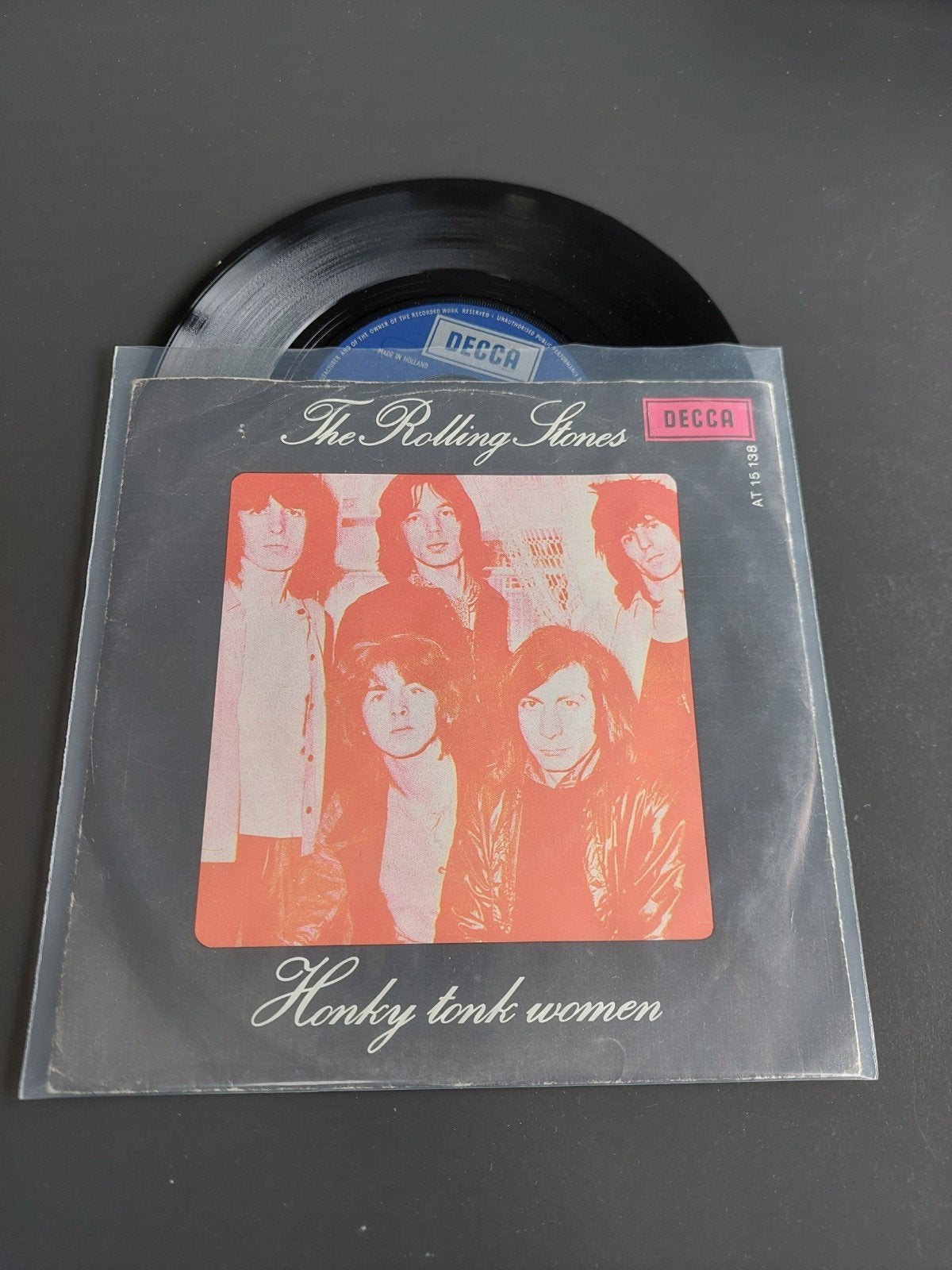 The Rolling Stones honky tonk woman, Gebruikt, Overige genres, 7 inch, Single