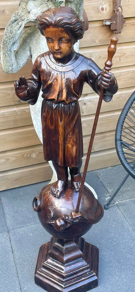 Mooi topstuk kindje Jezus antiek religie, Ophalen of Verzenden