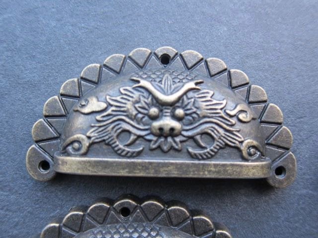 Tibetaanse komgreep tibet handvat draak oosterse deurknop, Verburgt Vintage, Meerkleurig, Nieuw, Ophalen of Verzenden