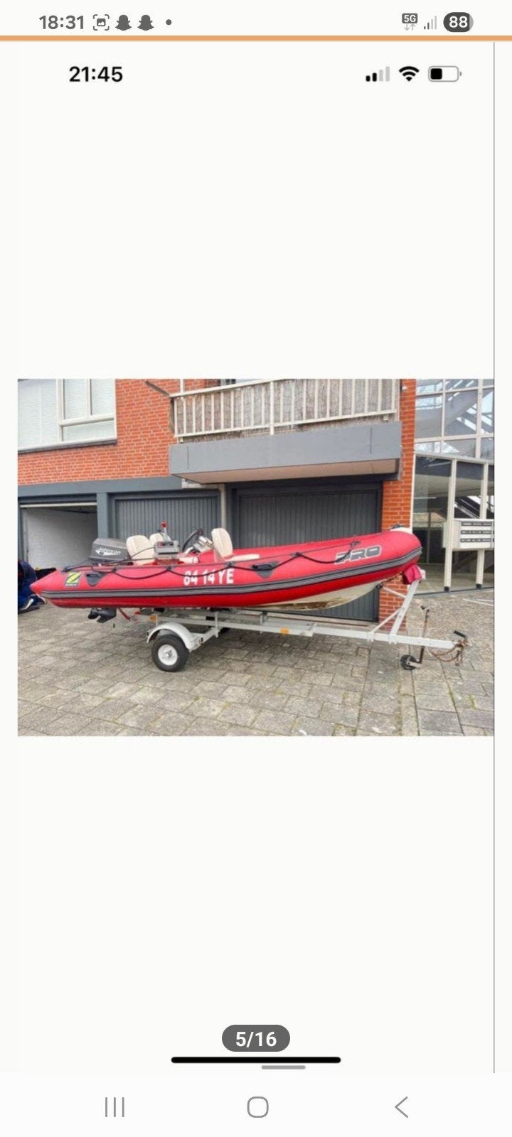 Zodiac PRO rubberboot met Johnson buitenboordmotor, Gebruikt, Ophalen of Verzenden, Zodiac, Buitenboordmotor