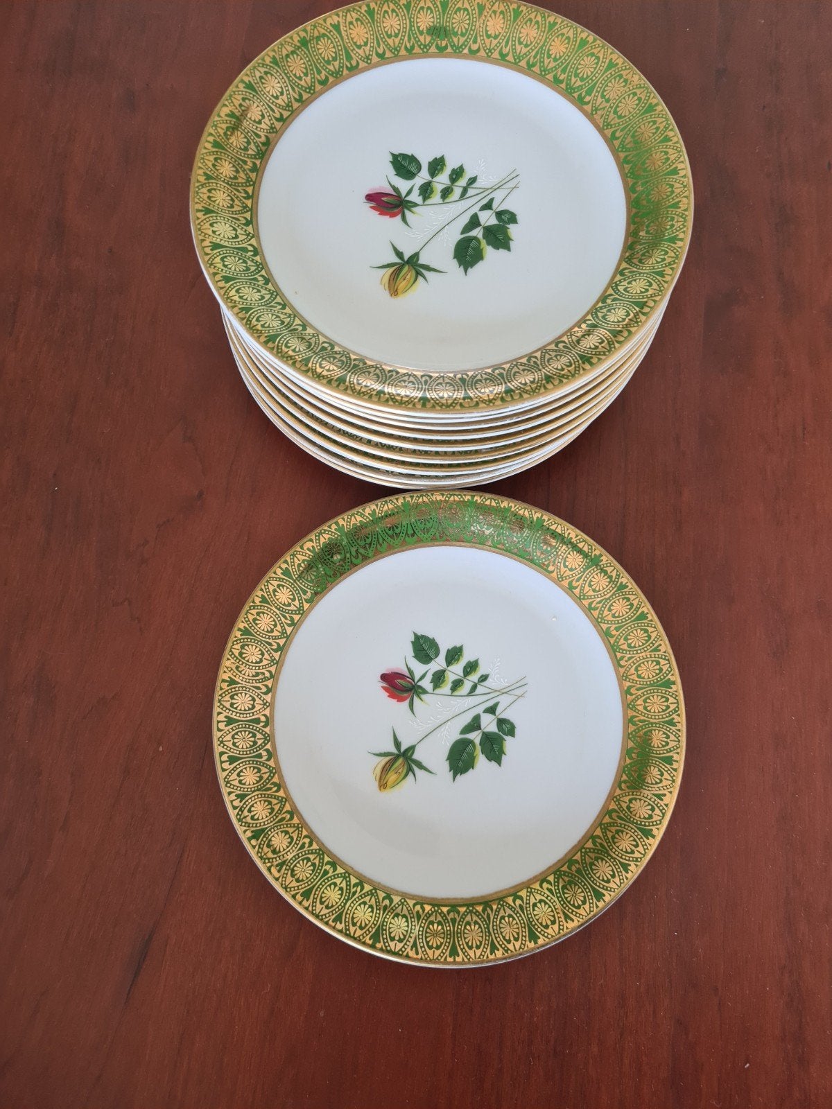 Winterling Bavaria Germany Borden met Roos Decor, Antiek en Kunst, Antiek | Servies los, Ophalen of Verzenden
