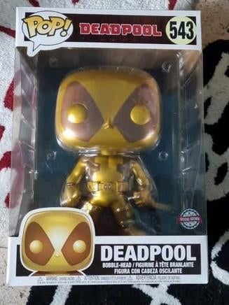 Funko Pop! Deadpool 543 Goud - 10 Inch, Ophalen of Verzenden, Nieuw