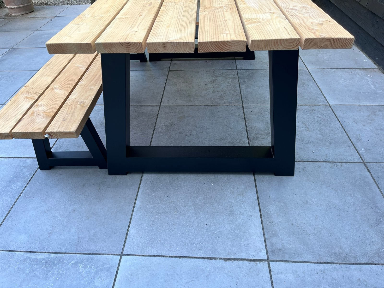 Nieuwe Douglas tuinset 2x1m met tuinbank, Ophalen, Nieuw, Hout, Bank